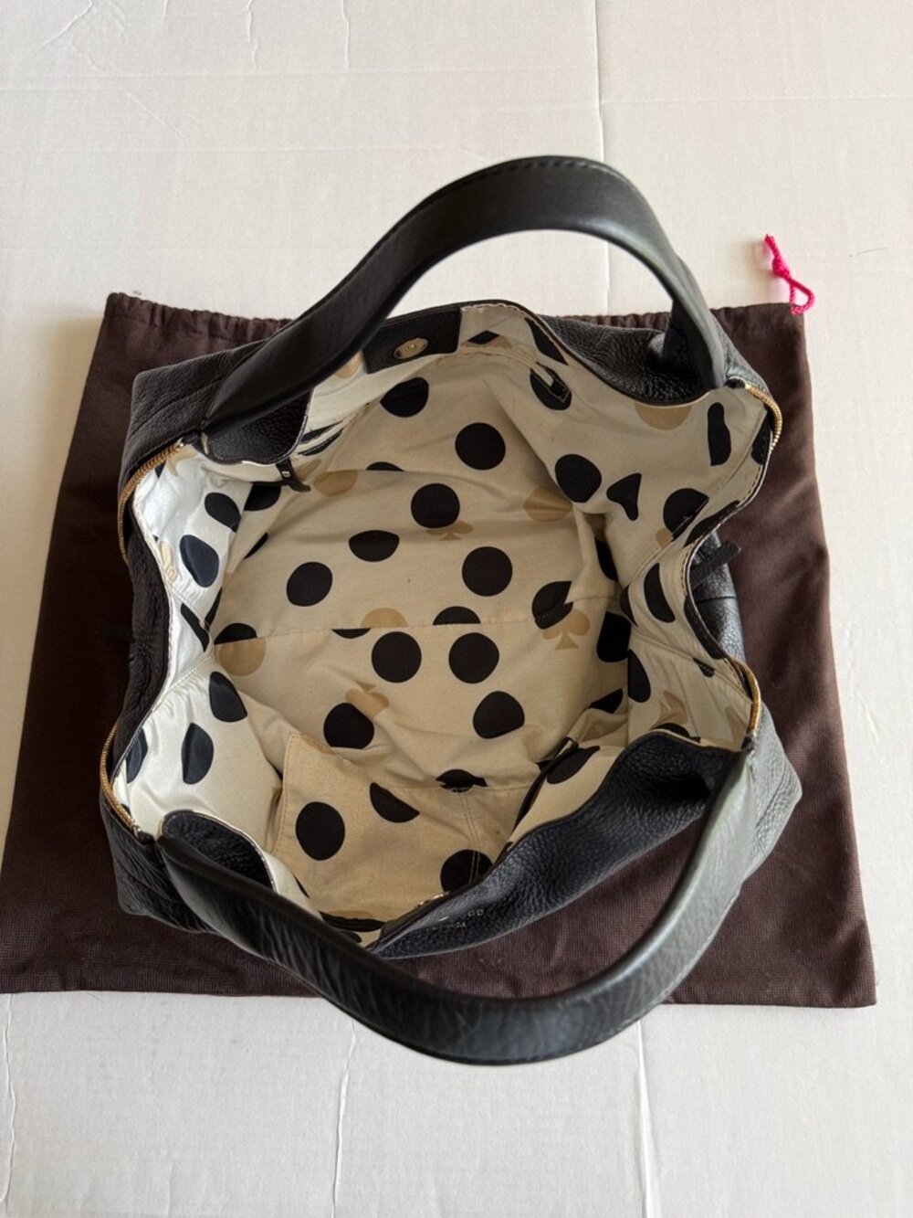 Kate Spade Black Pebbled Leather Hobo Bag - Picture 7 of 11